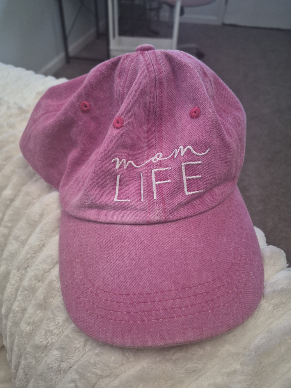 Pink Wash Mom Life Embroidered Baseball Cap